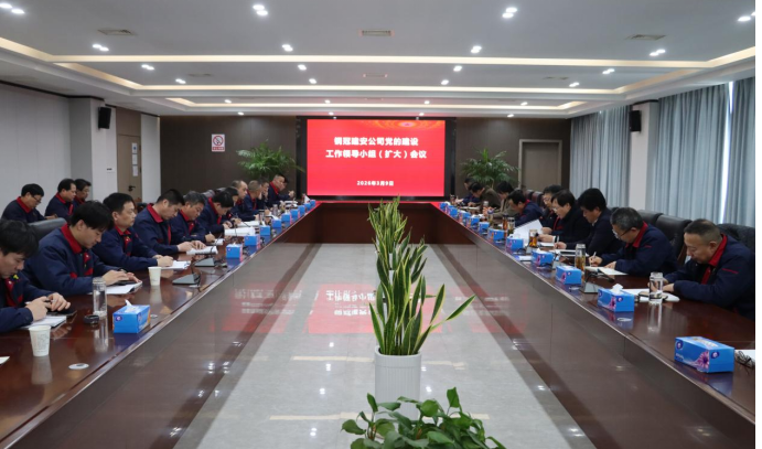 公司召開(kāi)黨的建設(shè)工作領(lǐng)導(dǎo)小組 （擴(kuò)大）會(huì)議